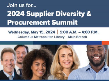 2024 Supplier Diversity & Procurement Summit on Wednesday May 15 from 9 a.m. until 4 p.m.